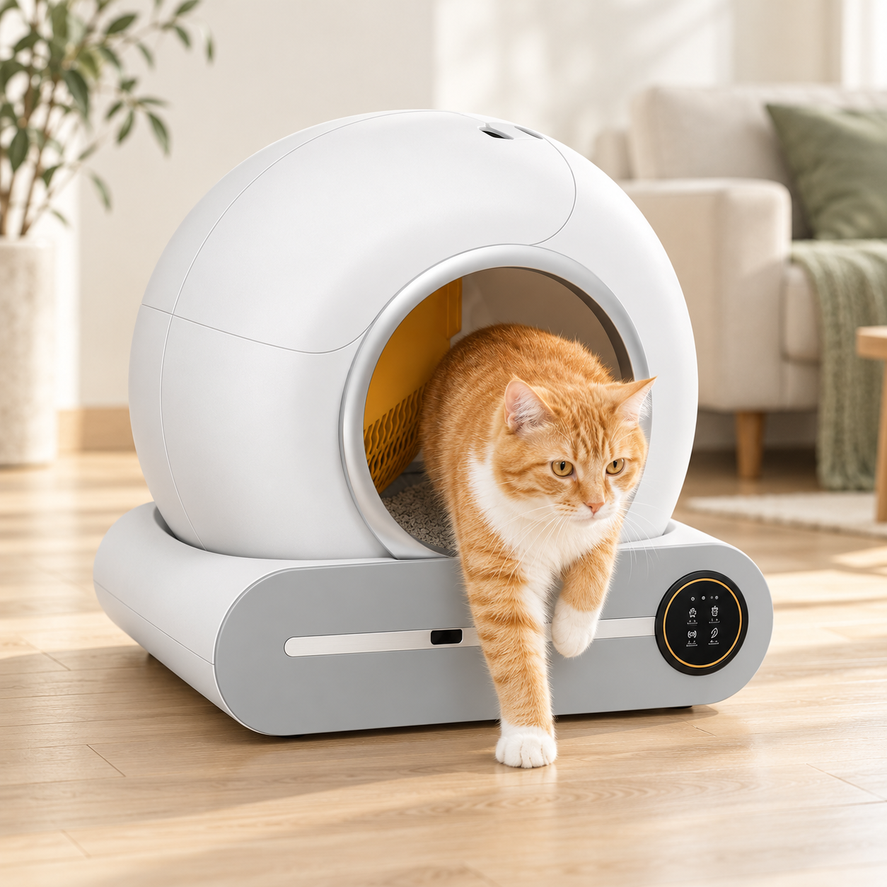 2.4GHz WiFi smart automatic cat litter box